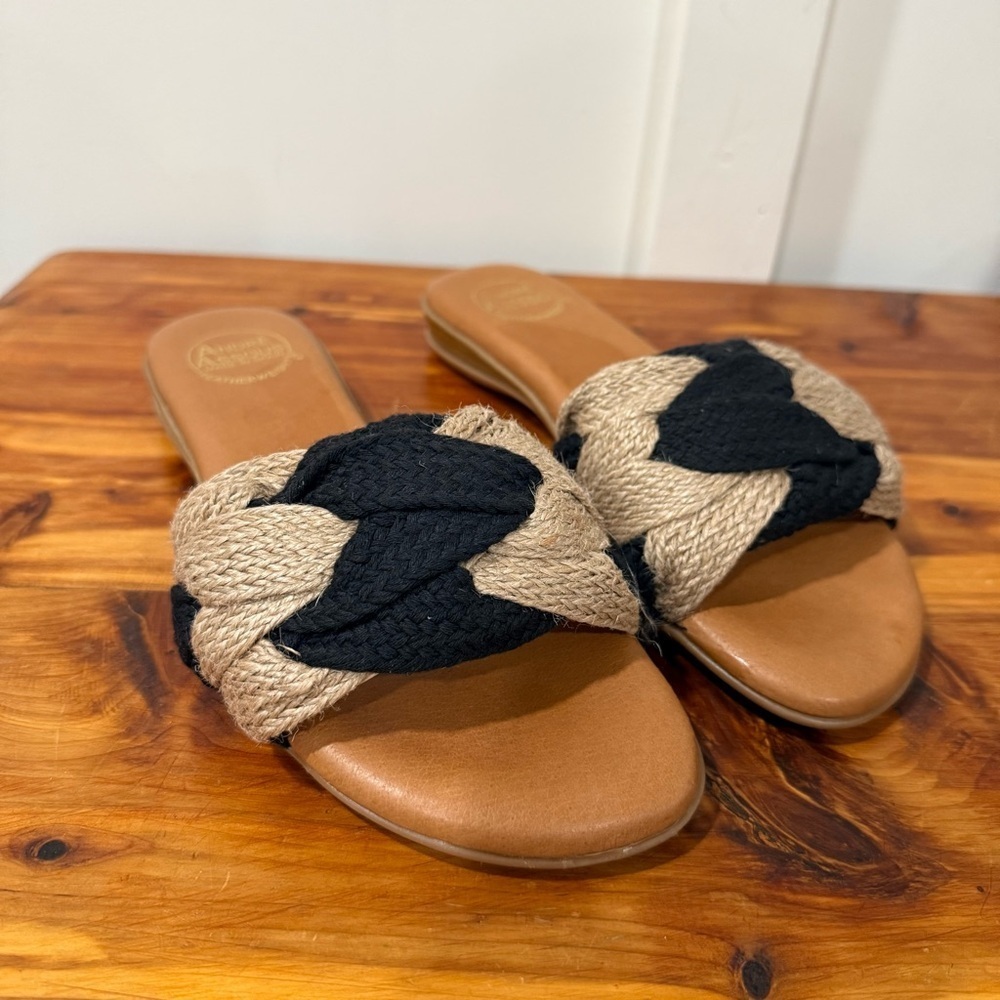 André Assous Nahala Knotted Raffia Featherweights™ Sandals